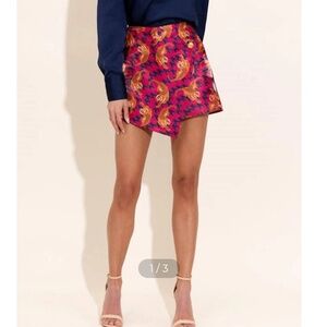 NWT Alden Adair Felicity Party Prowl Pink Tiger Skort Sz XS Retail $225